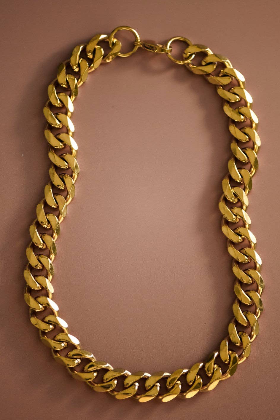 Gold Stainless Steel Chain Necklace