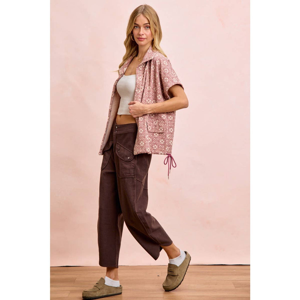 Vintage Mocha Washed Terry Pant