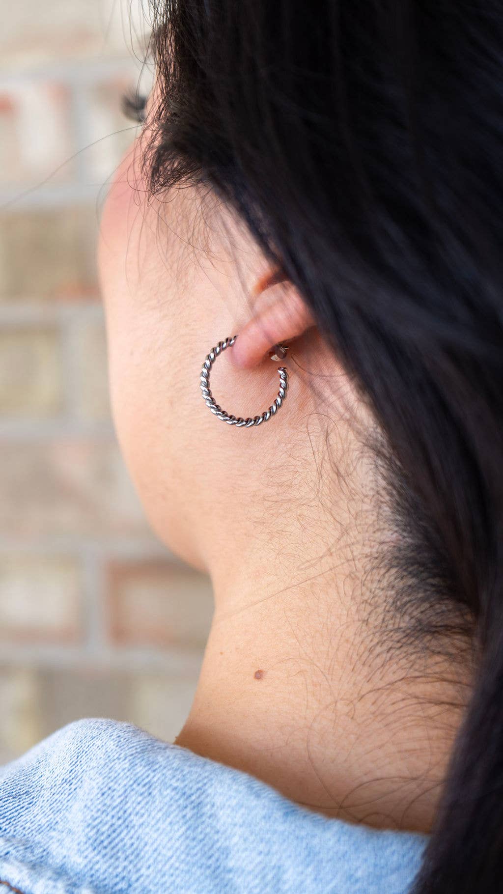 Silver Luxe Tatum Hoops