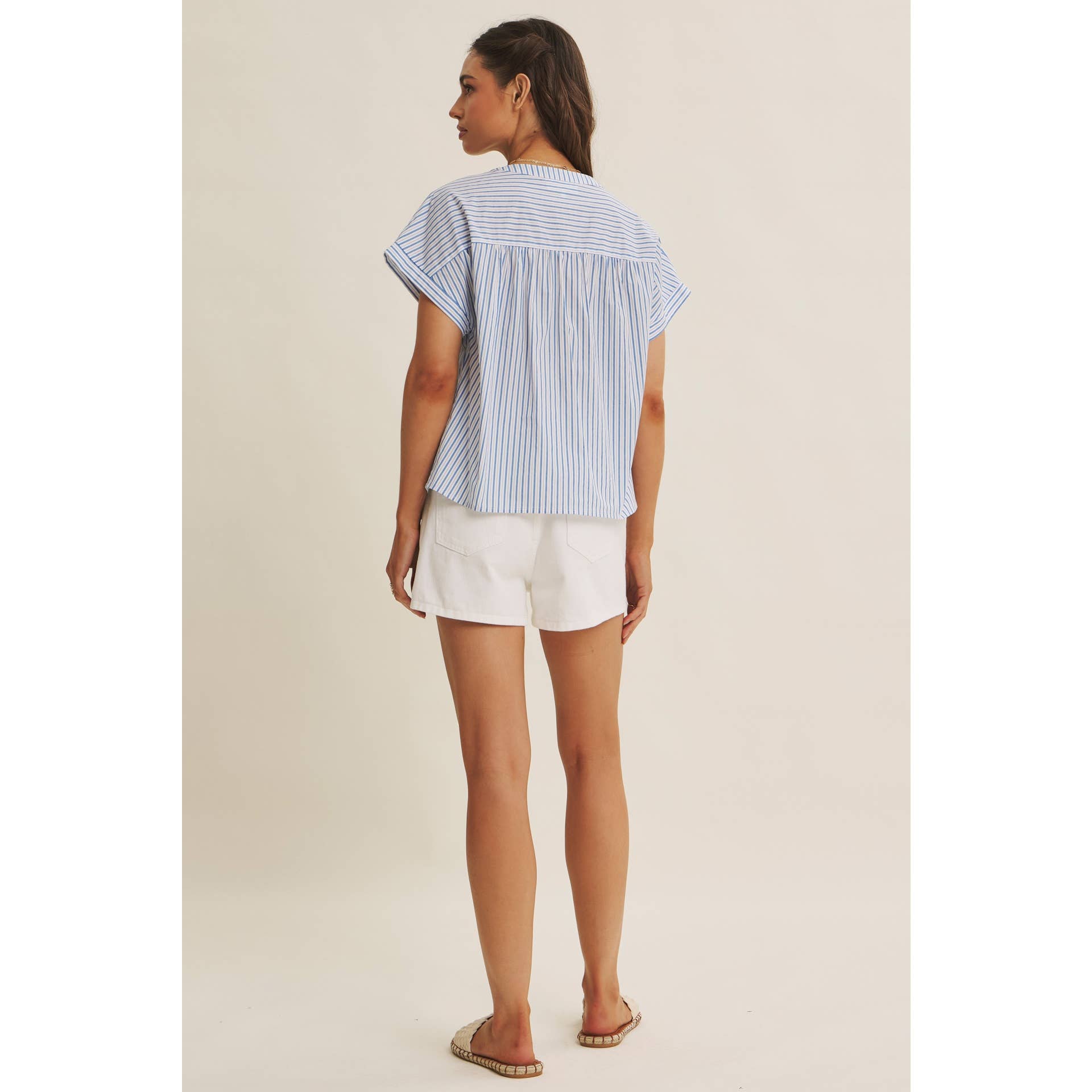 Cool Blue Harbor Morning Blouse