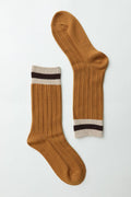 Mustard Color Block Socks