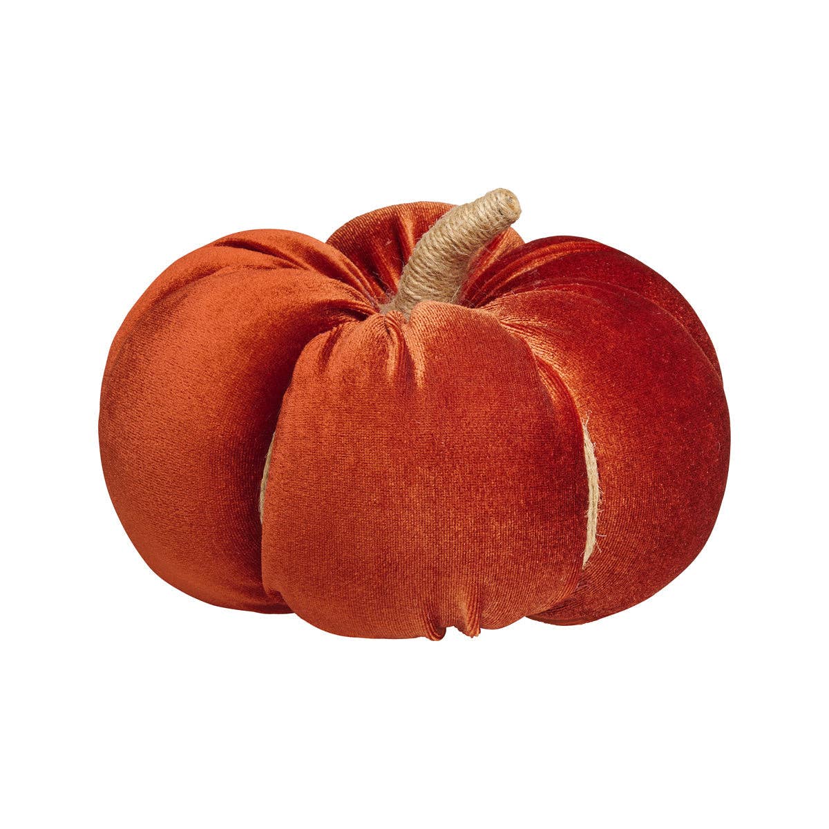 Large Cinnamon Velvet Fall Pumpkin