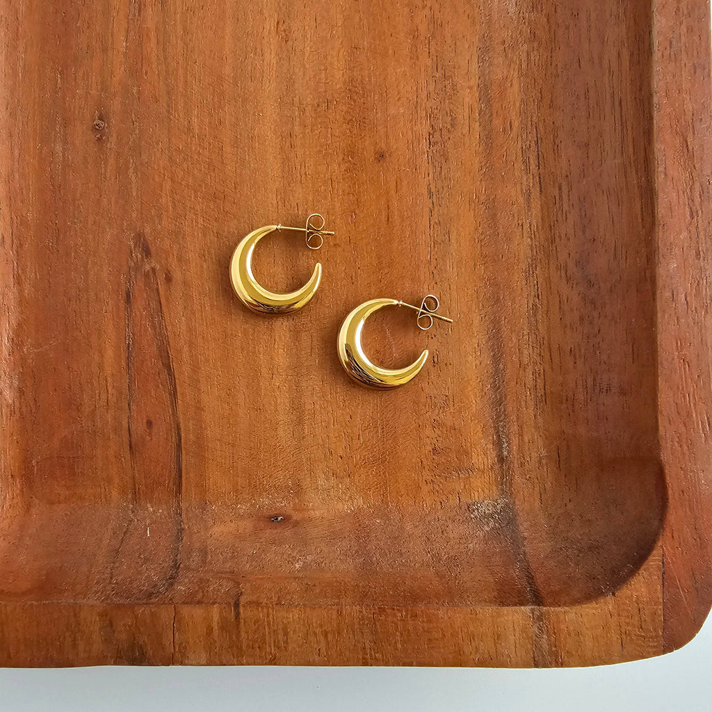 Gold Luxe Selena Hoops