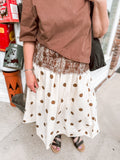 Brown Polka Dot Skirt