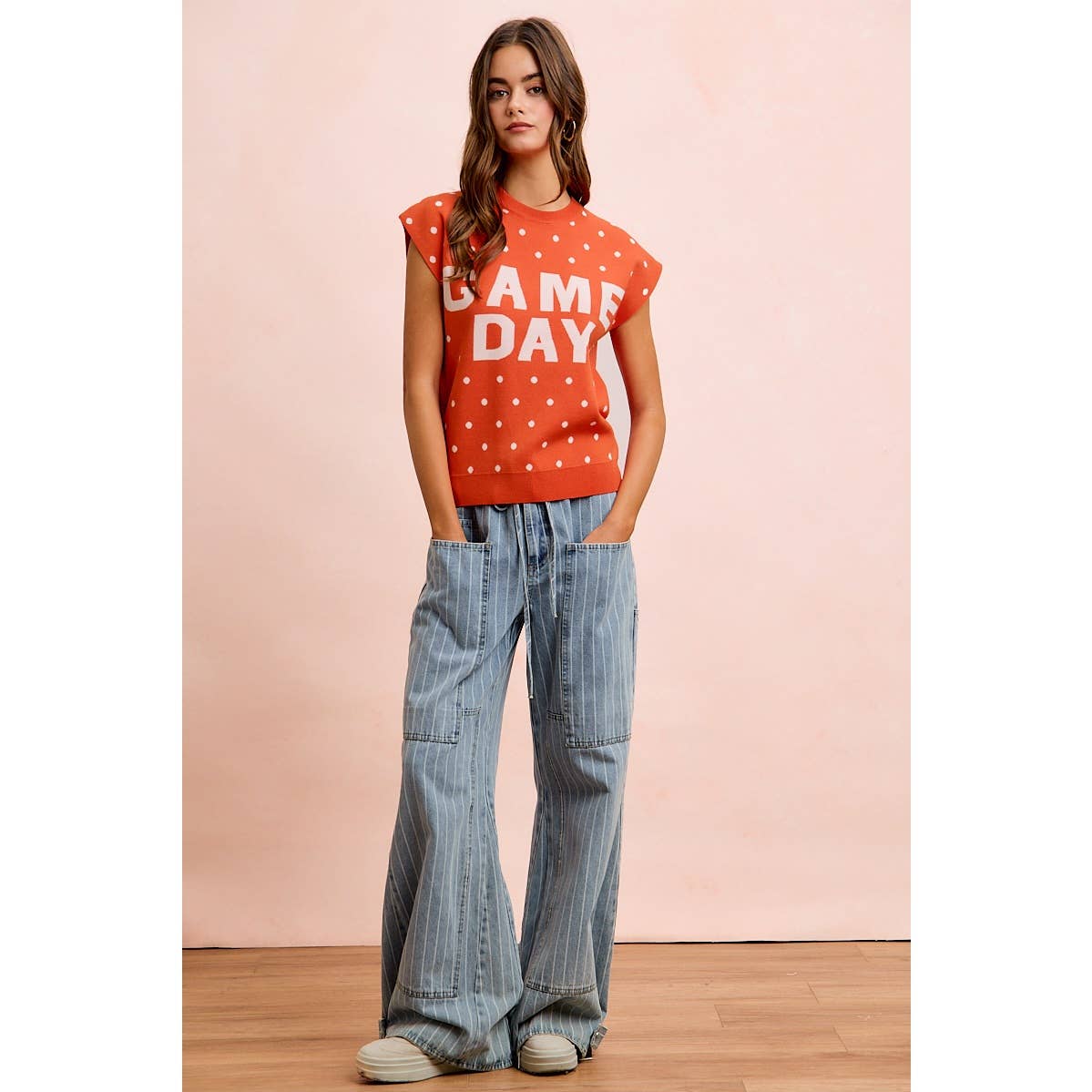 Red Gameday Sleeveless Top