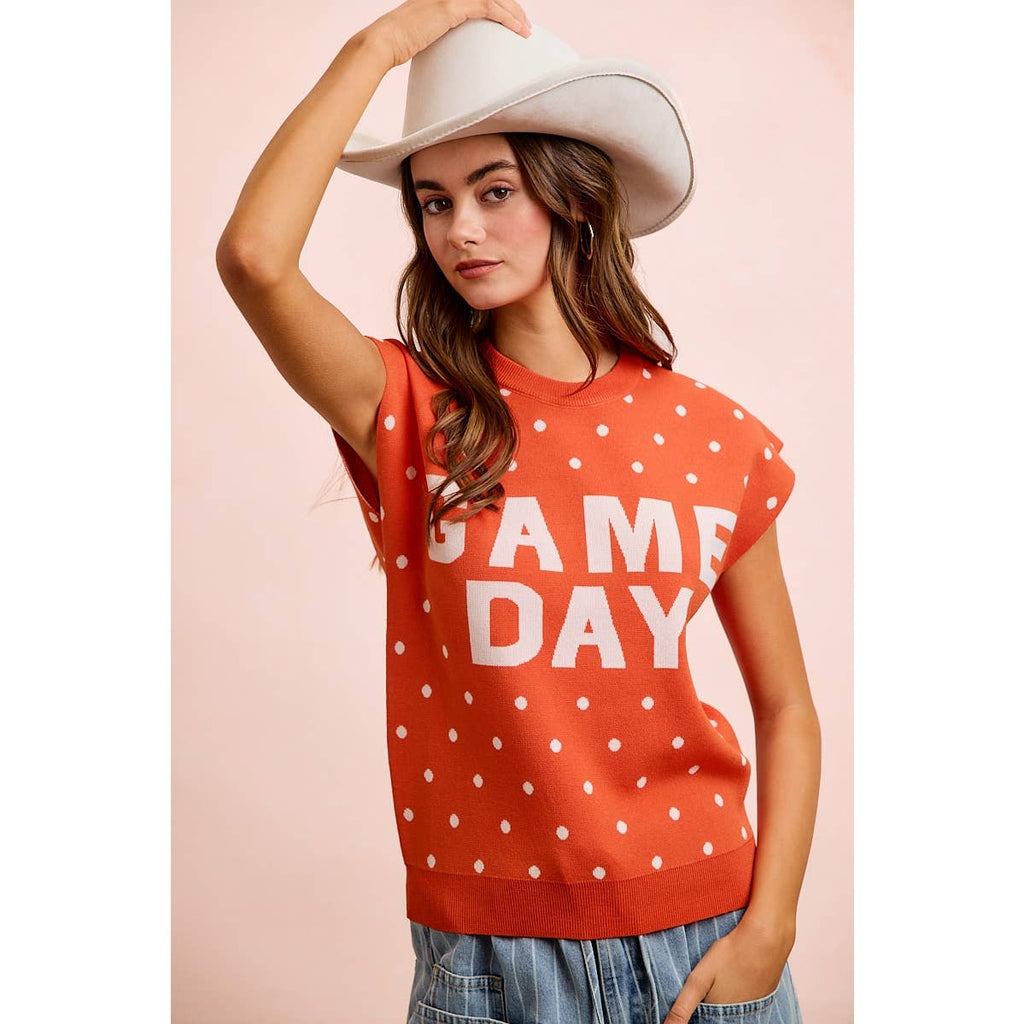 Red Gameday Sleeveless Top