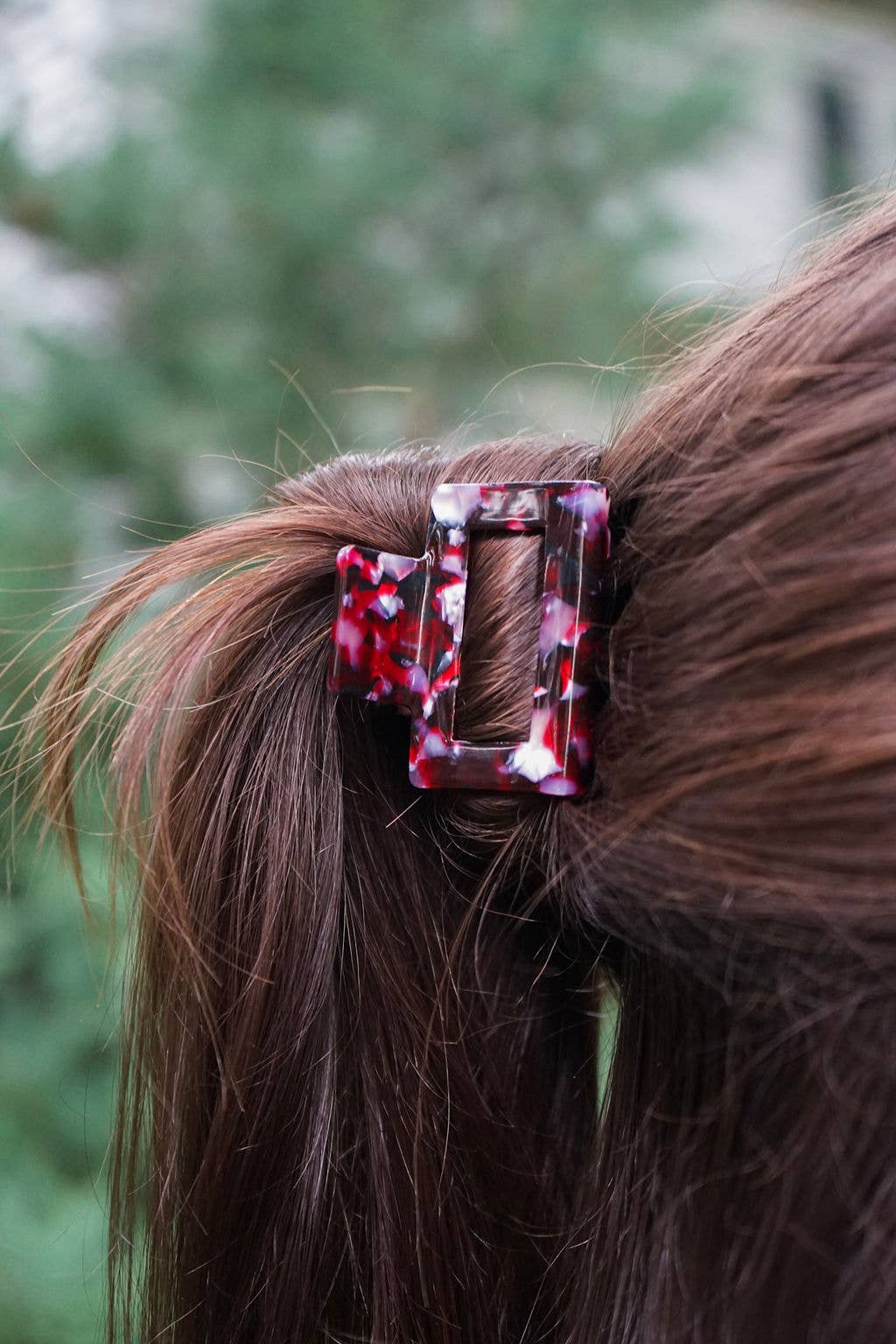 Burgundy Carly Hair Claw