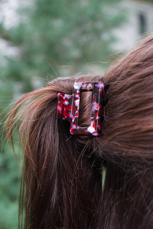 Burgundy Carly Hair Claw