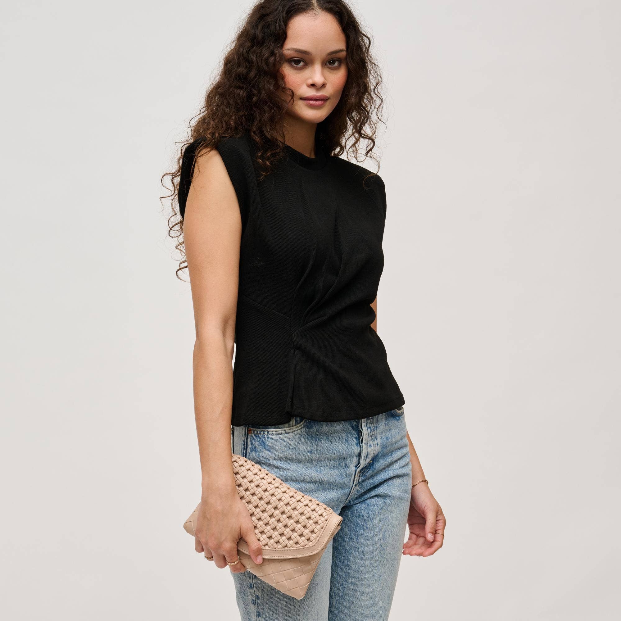 Natural Emma Woven Crossbody