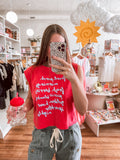 Red Cute Bear Shaped Glass