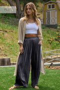 Plus Charcoal Soft Jersey Pants