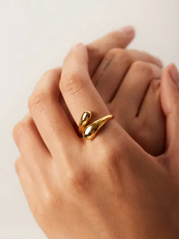 Silver Plated Stainless Steel Wrap Ring