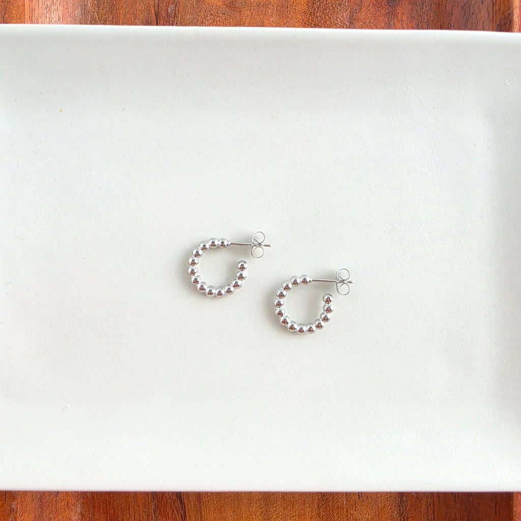Silver Luxe Bridget Hoops