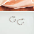 Silver Luxe Tatum Hoops