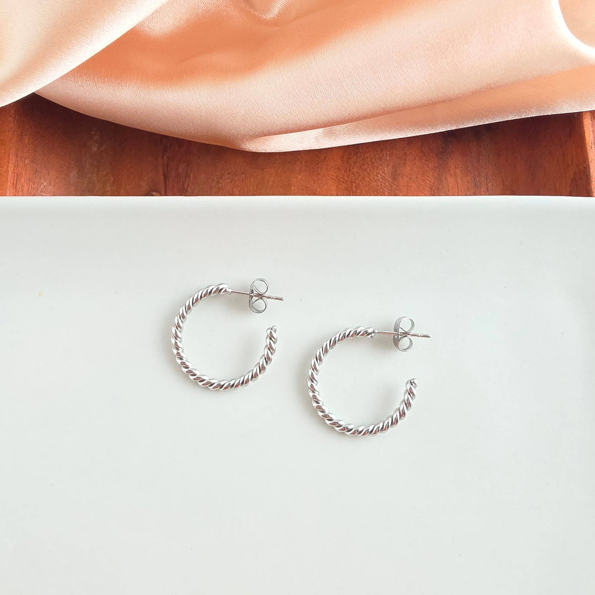 Silver Luxe Tatum Hoops