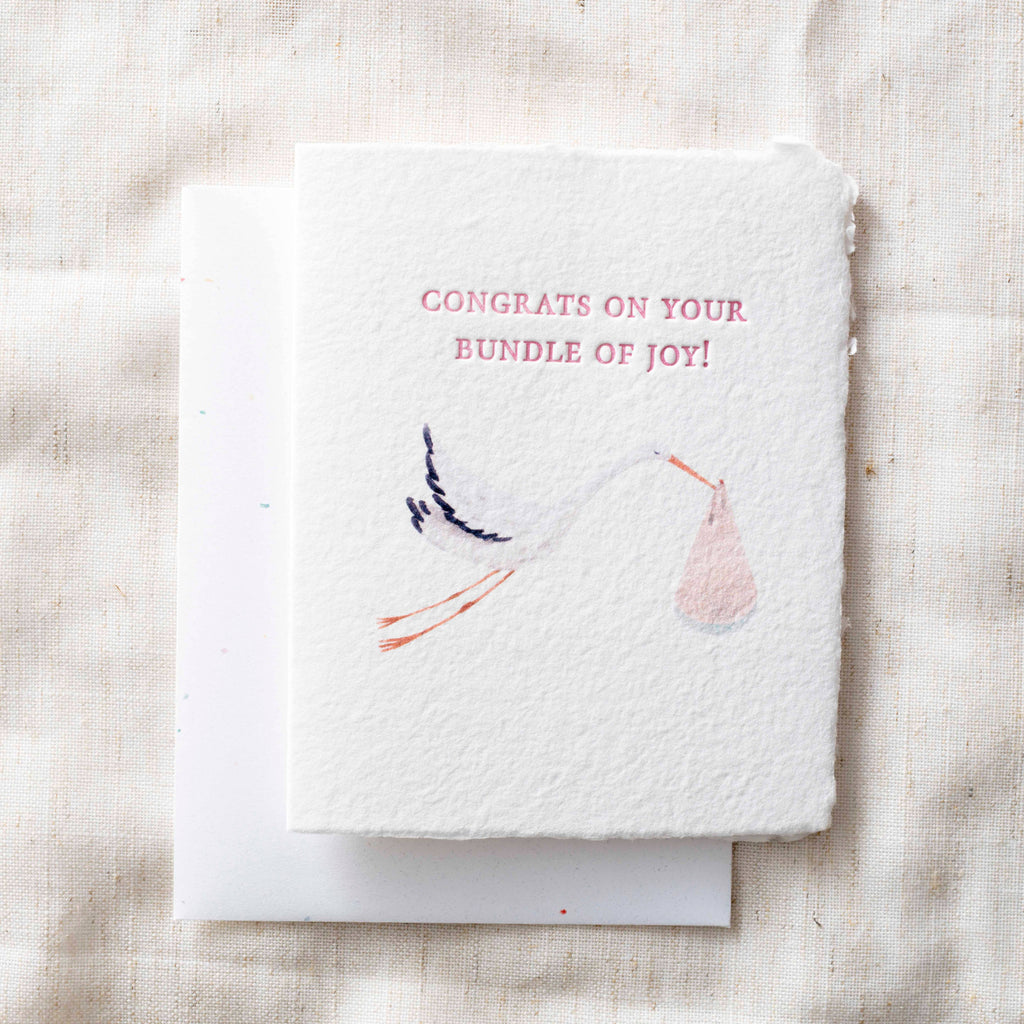 Pink Bundle of Joy Greeting Card