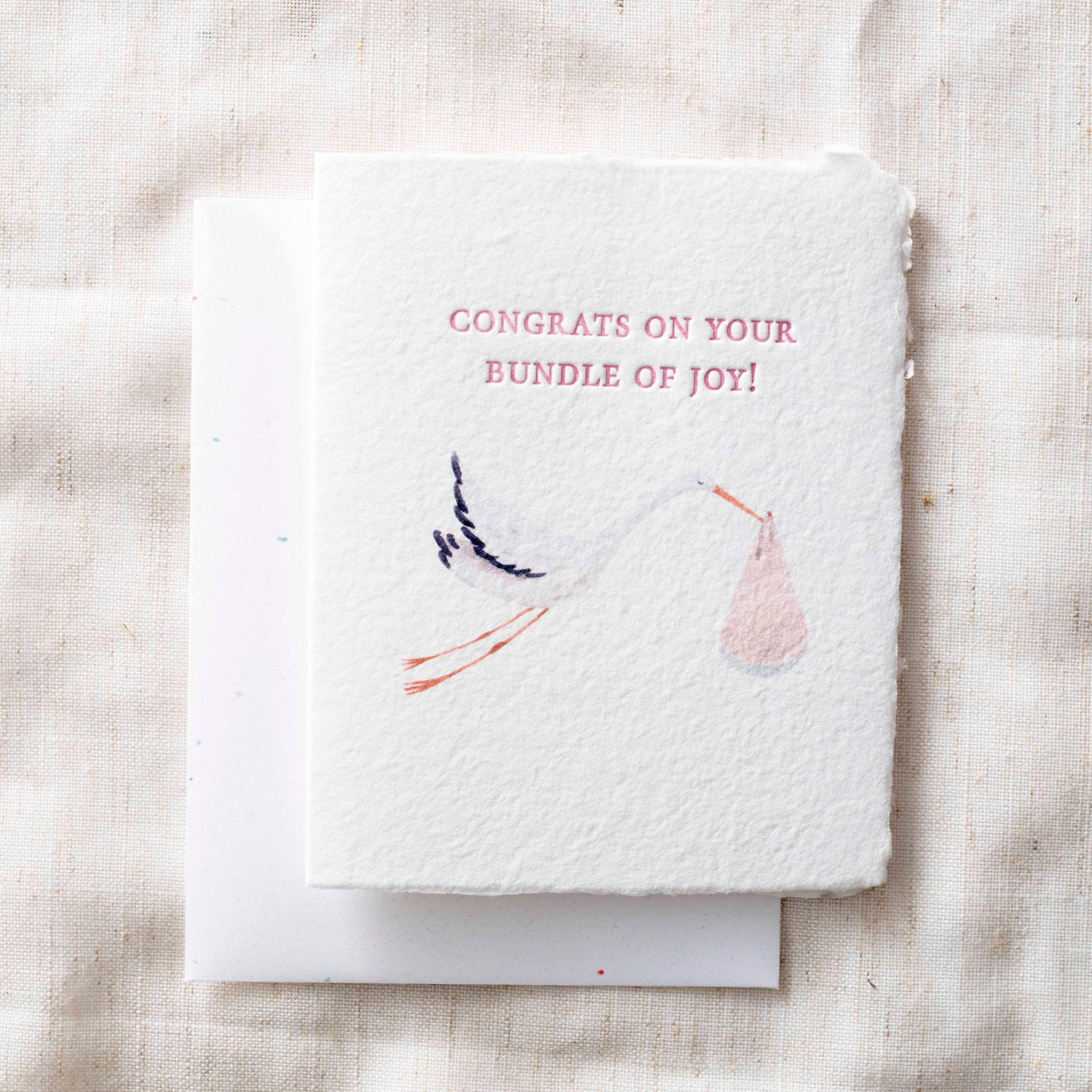 Pink Bundle of Joy Greeting Card