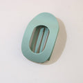 Green Oval Flat Hair Clip