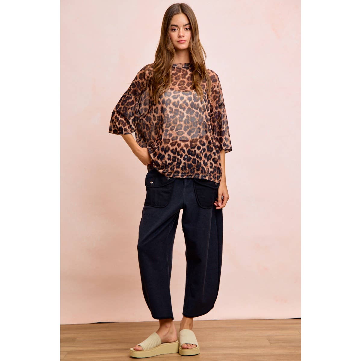 Vintage Mocha Washed Terry Pant
