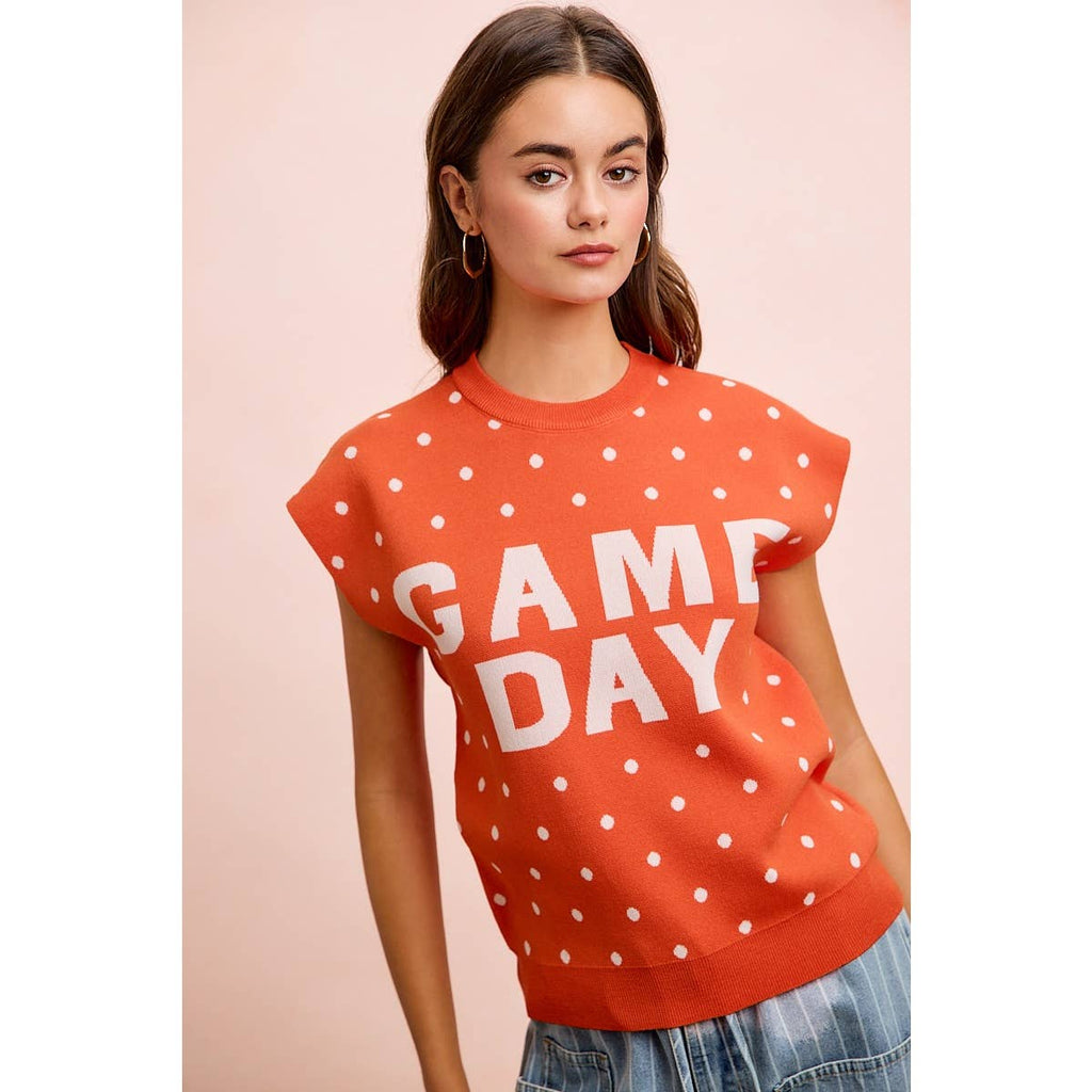 Red Gameday Sleeveless Top
