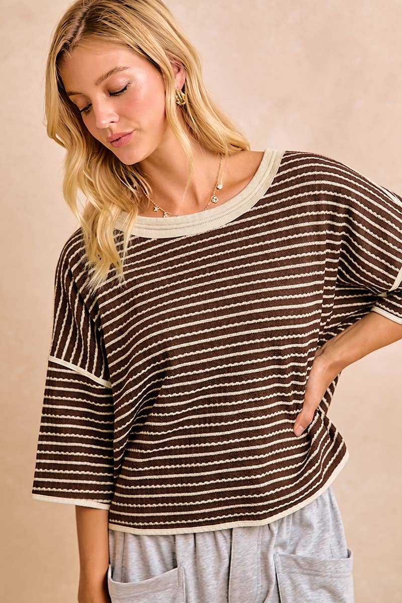 Mocha & Oat Waffle Stripe