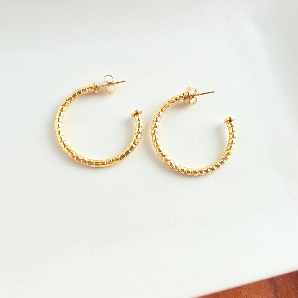 Gold Luxe Tatum Hoops