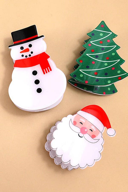 Christmas Tree Hair Claw Clip
