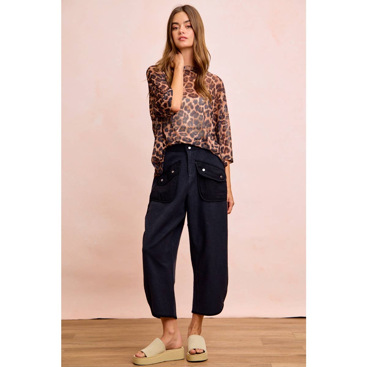 Vintage Mocha Washed Terry Pant