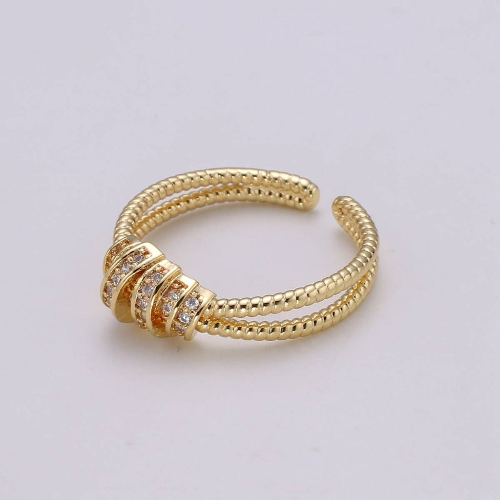 Dainty Double Band Style Ring