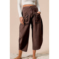 Vintage Mocha Washed Terry Pant