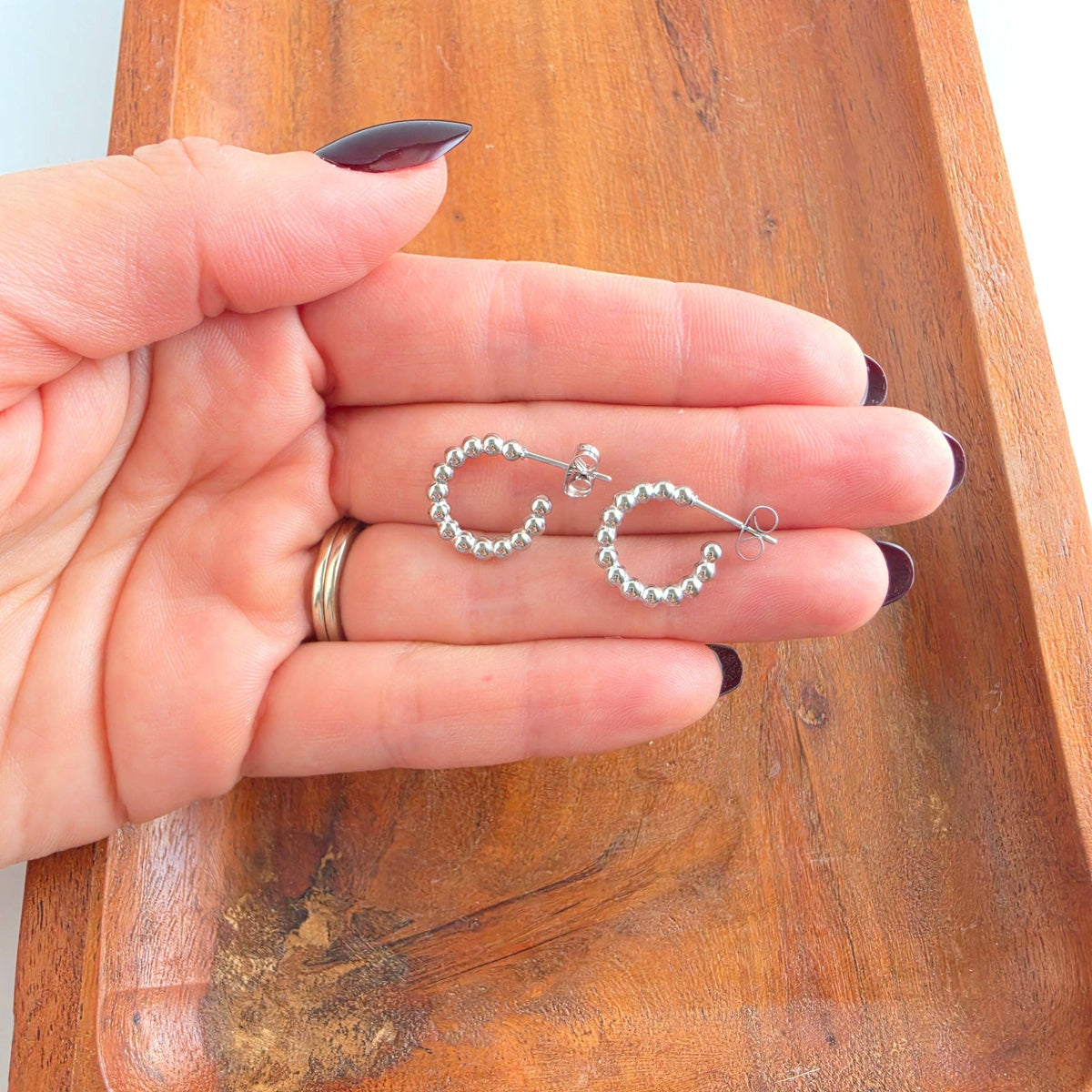 Silver Luxe Bridget Hoops