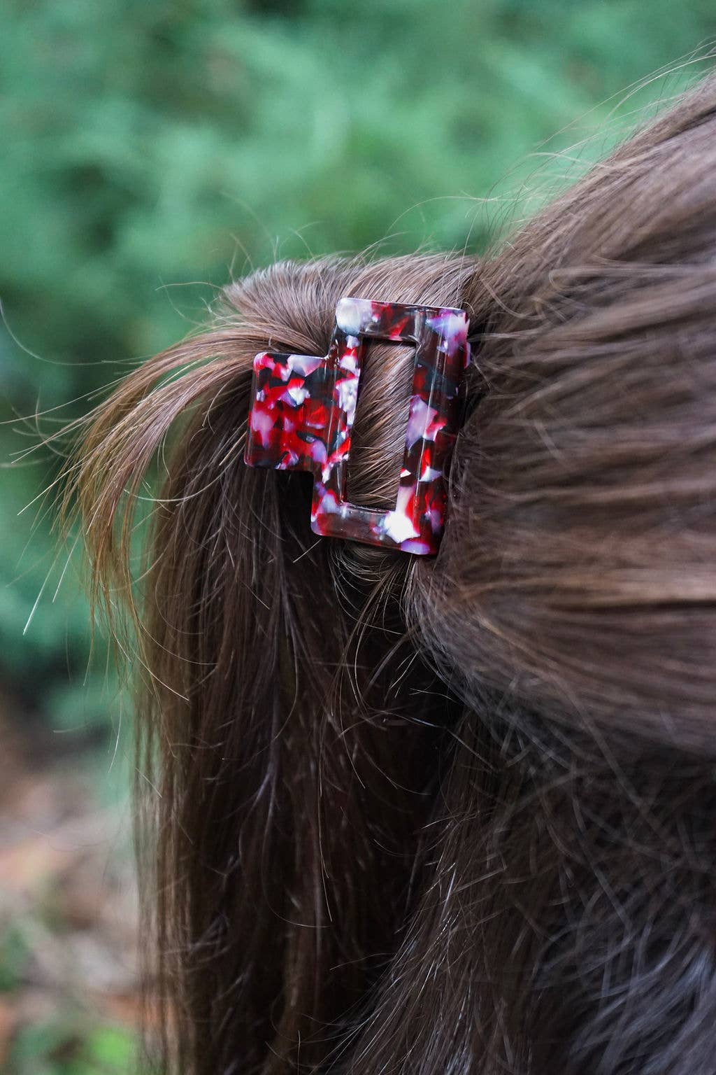 Burgundy Carly Hair Claw