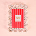 Silver Glitter Rectangle Scalloped Acrylic Frame