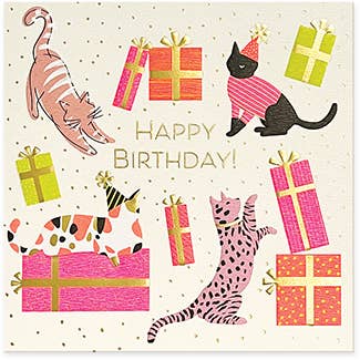 Cat Party Greeting Card
