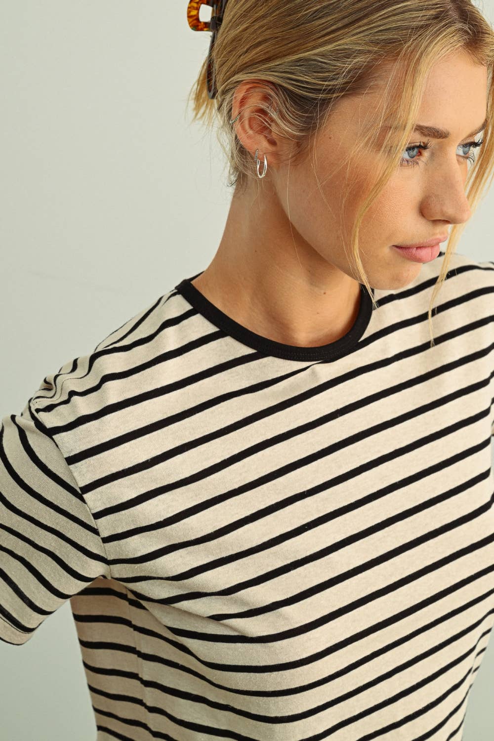 Black Stripe Tee