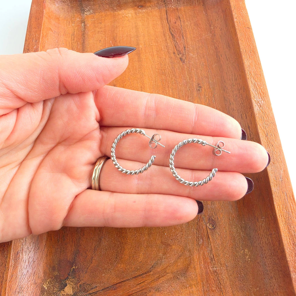Silver Luxe Tatum Hoops