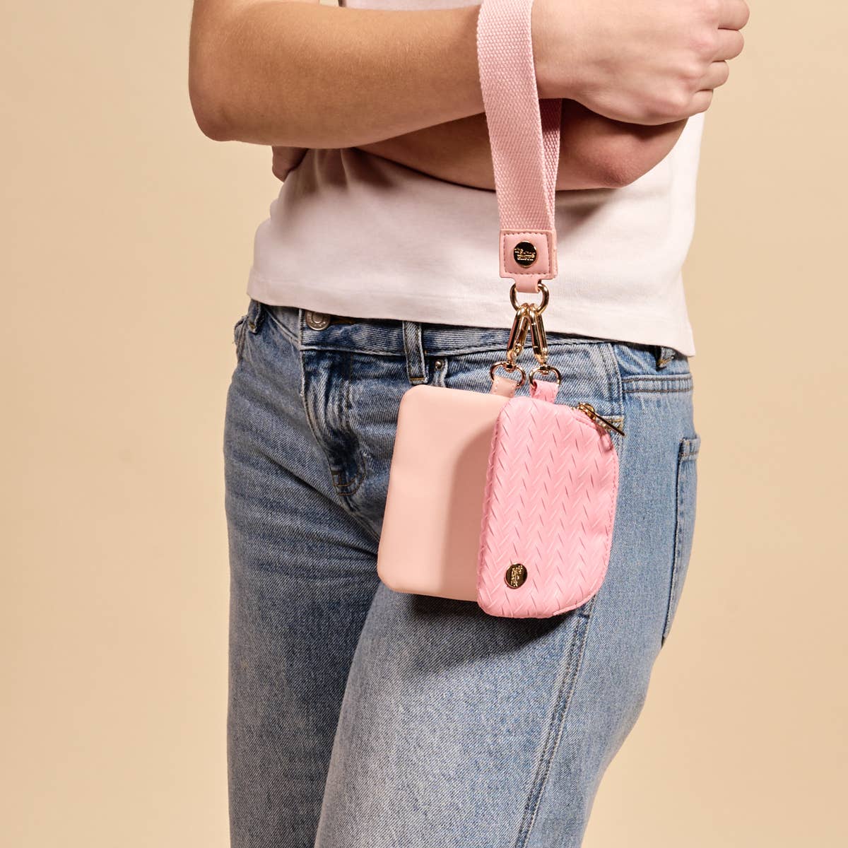 Blush Dynamic Duo Pouch Luxe Wristlet