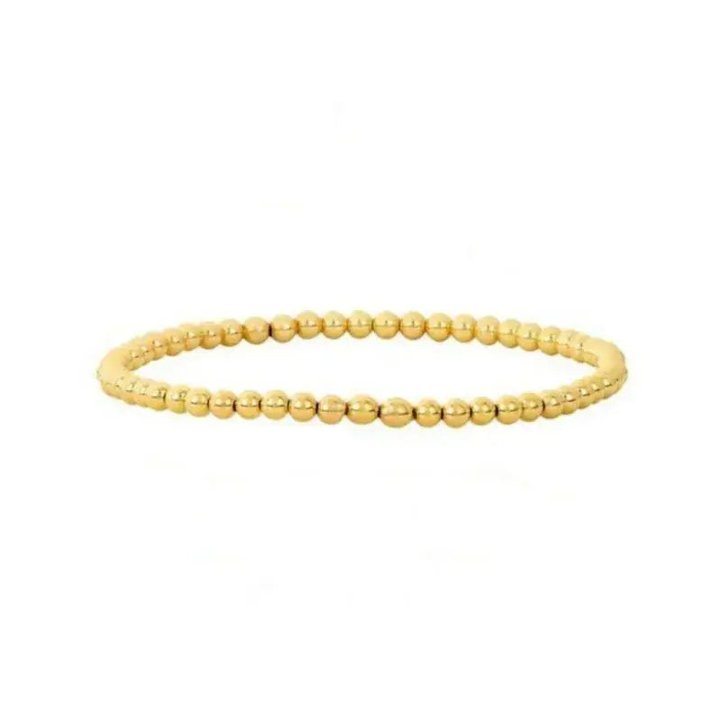 Gold Beaded Bracelet: Gold Bead Only