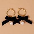 Midnight Velvet Hoop Earrings