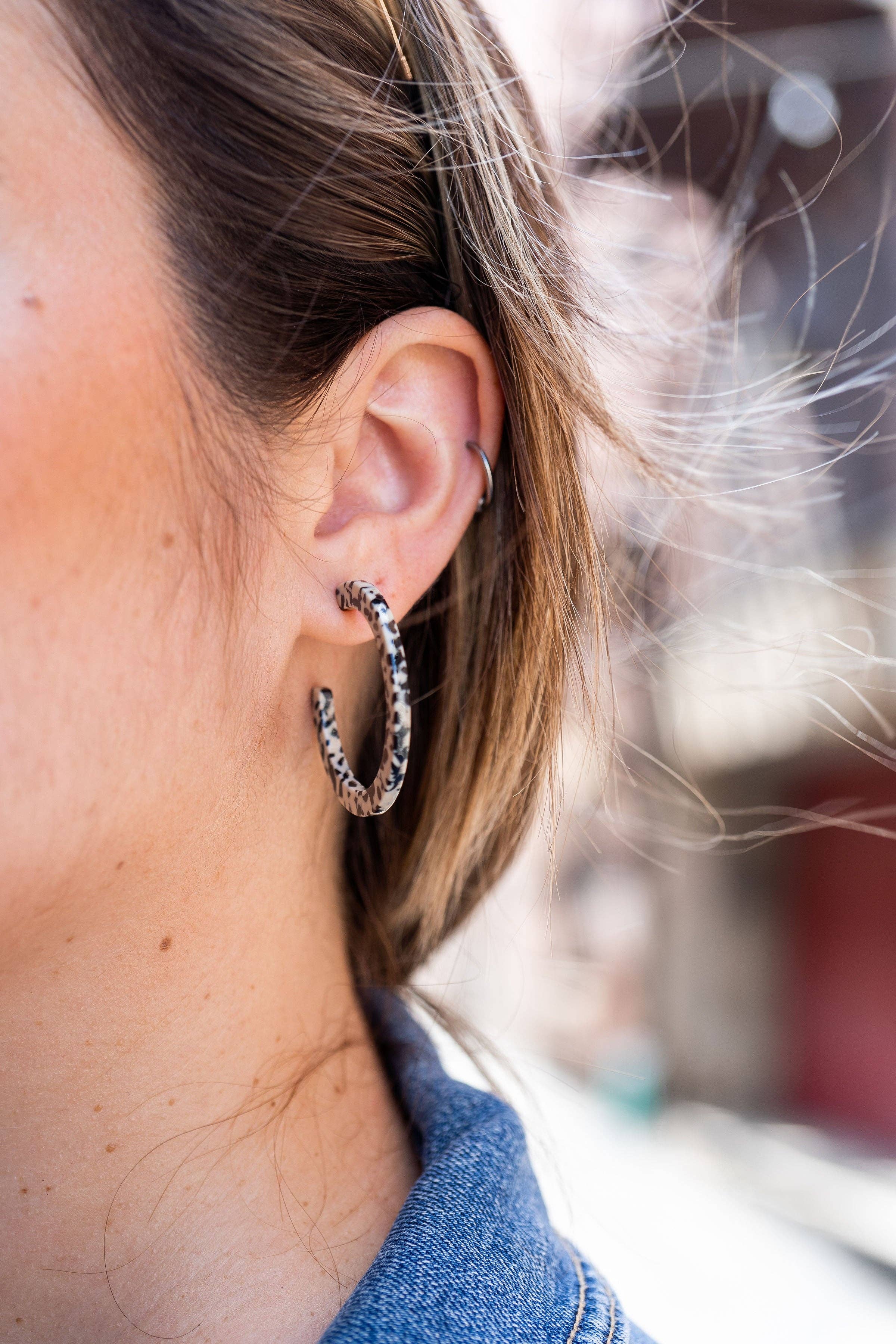Black Dot Camy Hoops