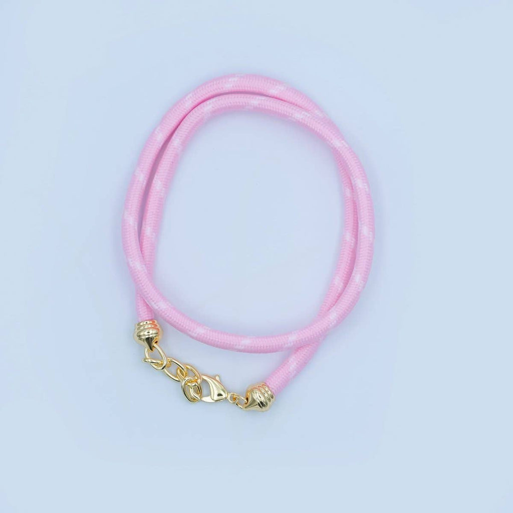 Pink Cord Chain Necklace