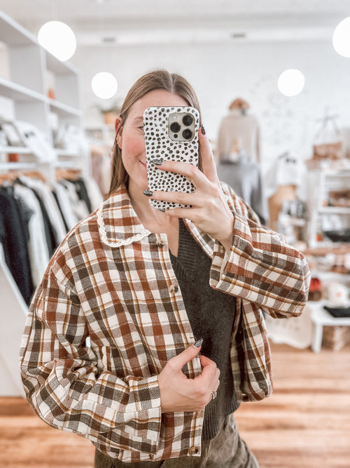 Chestnut Plaid Wool Jacket