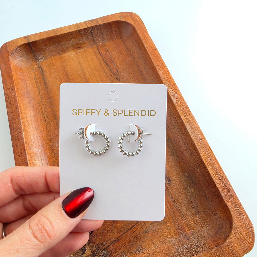 Silver Luxe Bridget Hoops