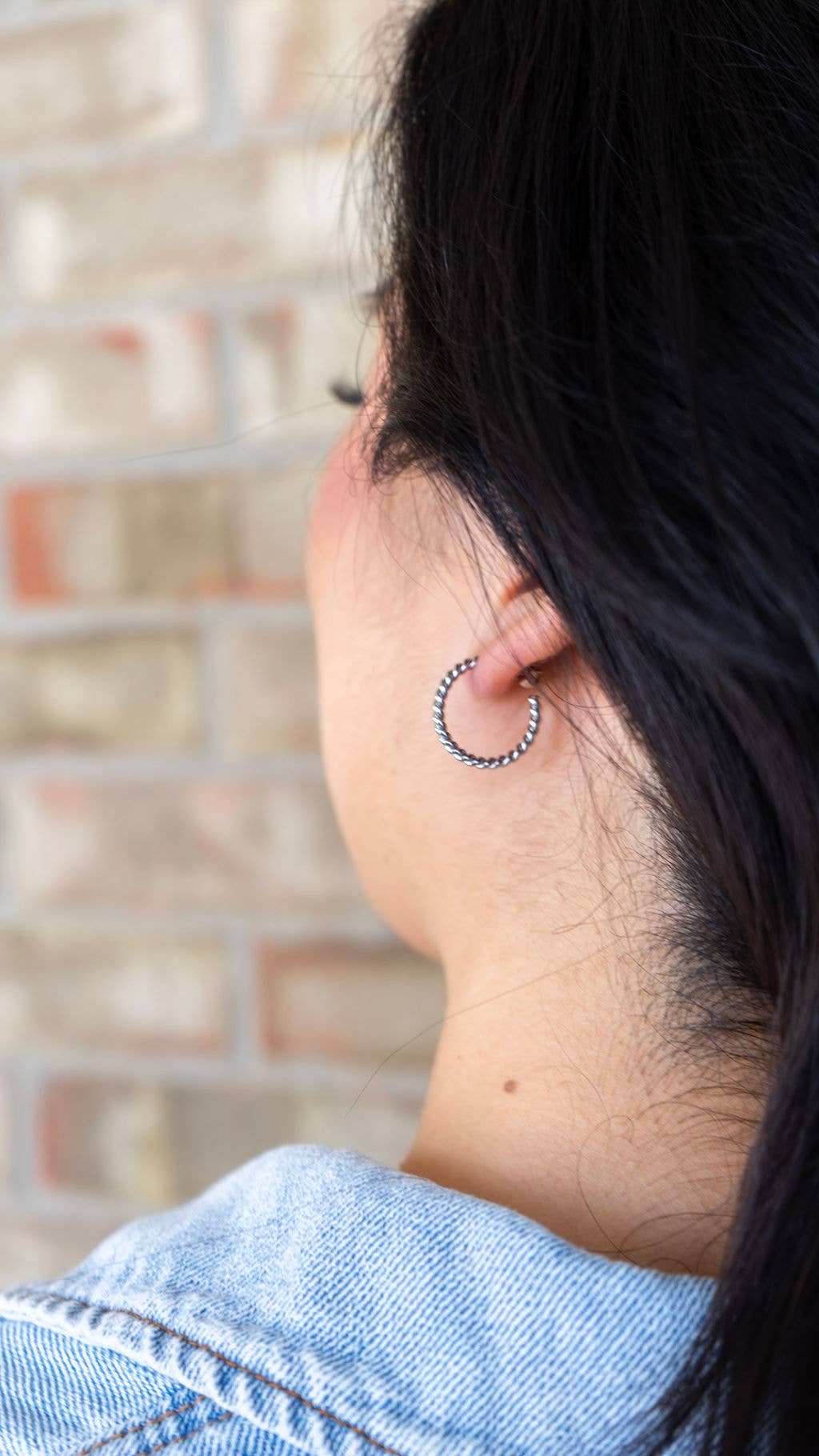 Silver Luxe Tatum Hoops