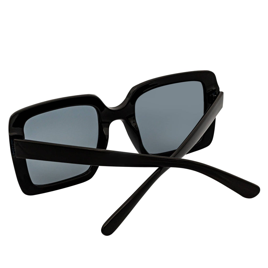 Smoke Oversize Square Black Sunglasses Smoke