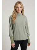 Dusty Green Pin Striped Top