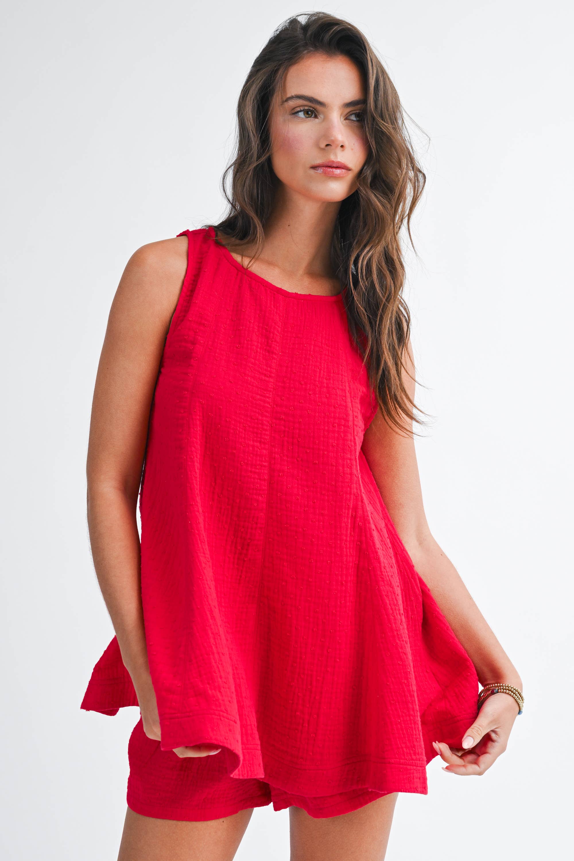 Cherry Textured Short