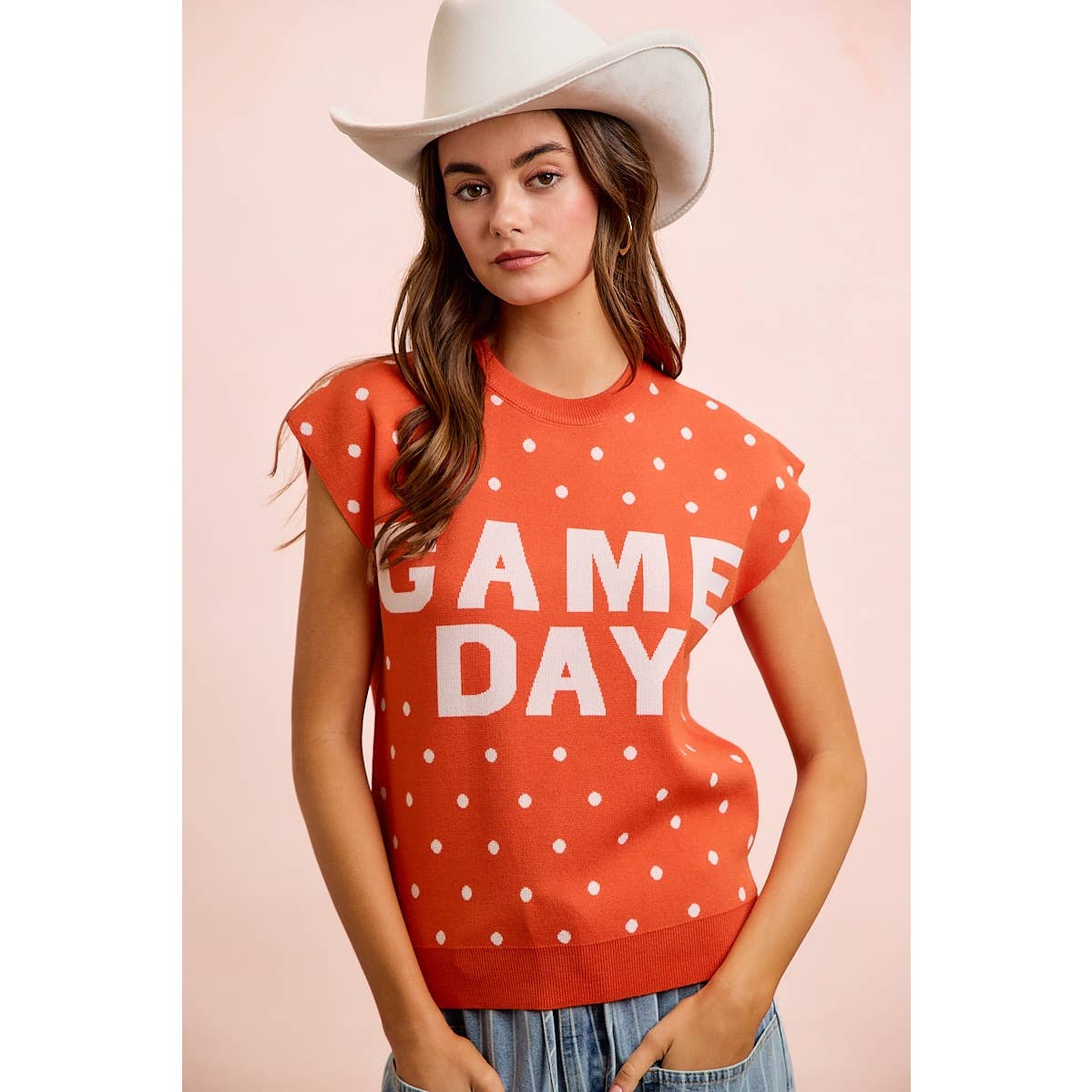 Red Gameday Sleeveless Top