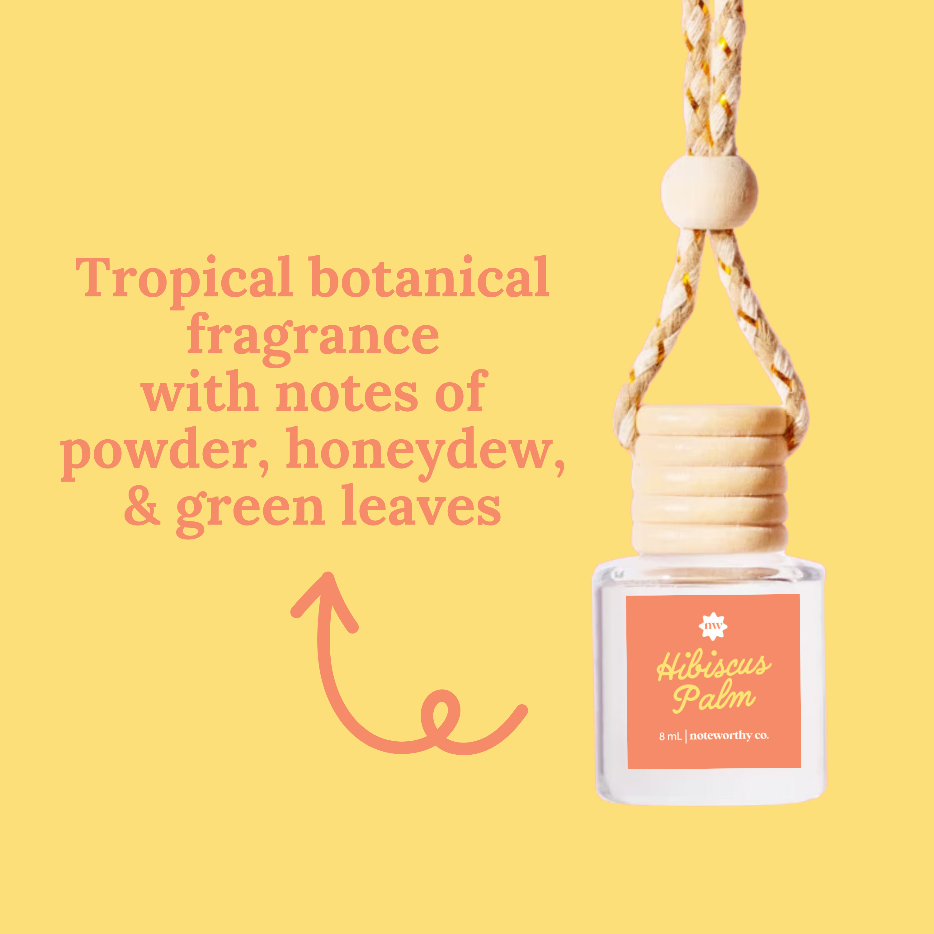 Hibiscus Palm Car Diffuser