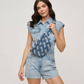 Denim Leslie Belt Bag